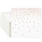 100-Pack Rose Gold Cocktail Napkins - Polka Dot Disposable Paper Napkins for Wedding Reception, Bridal Shower (3-Ply, 5x5 In)